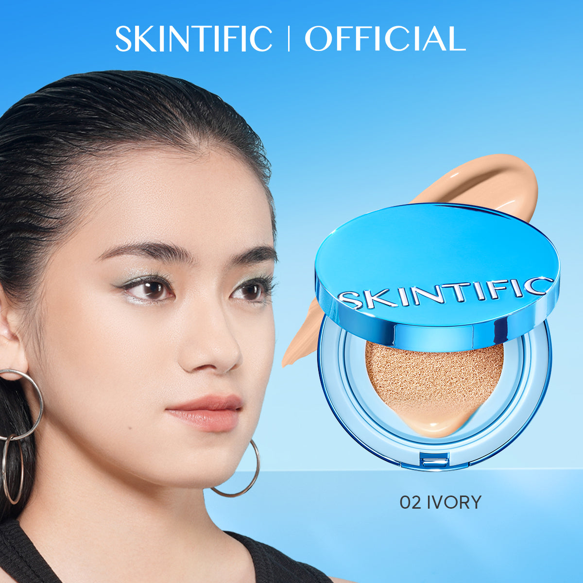 [NO.1] SKINTIFIC Perfect Stay Velvet Matte Cushion Foundation Full Coverage Long-lasting Oil Control Flawless Makeup