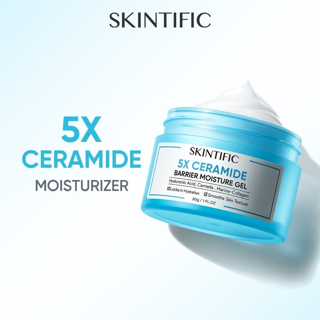 [NO.1]SKINTIFIC 5X Ceramide Barrier Repair Moisture Gel Hydrating Moisturizer Skincare Day Night Cream Centella Smooth