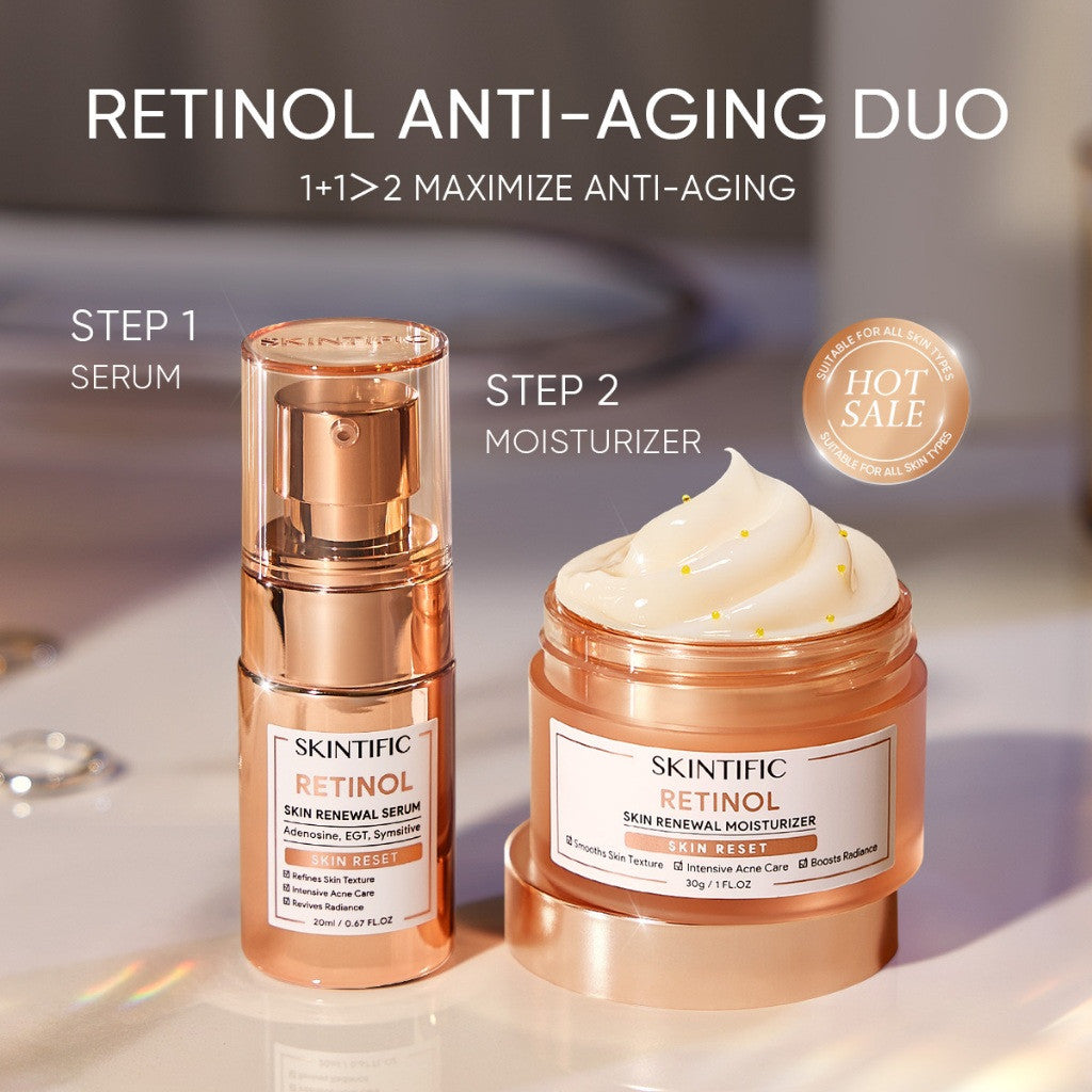 SKINTIFIC Retinol Skin Renewal Serum Anti-Aging Serum muka Face Brightening Firming  Skincare Essence Radiance Dark Spot