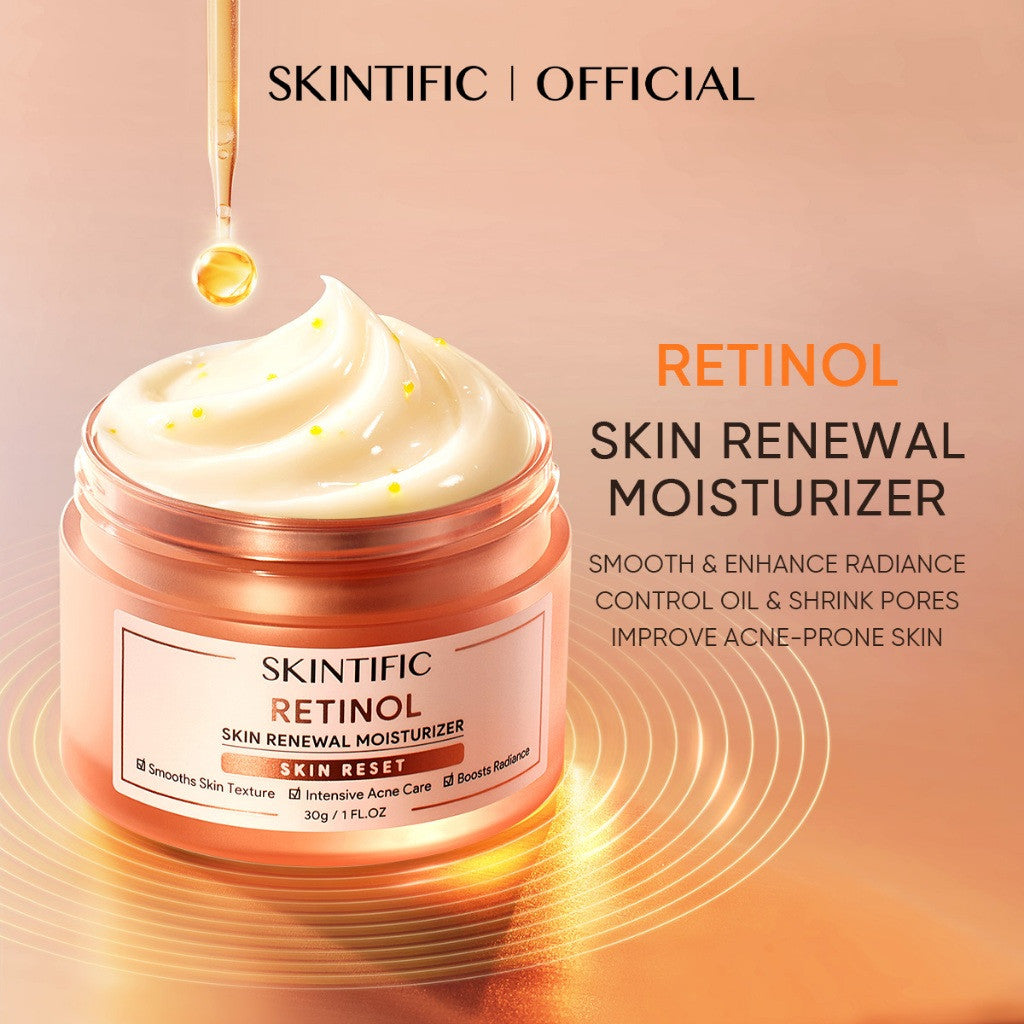 SKINTIFIC Retinol Skin Renewal Moisturizer Gel Fade Dark Spot Moisturiser Brightening Anti-Aging Night Cream Skincare