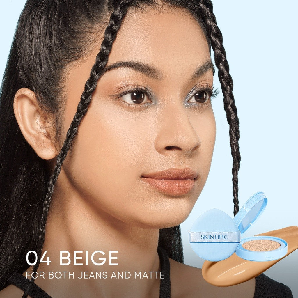 [NO.1] SKINTIFIC Perfect Stay Velvet Matte Cushion Foundation Full Coverage Long-lasting Oil Control Flawless Makeup
