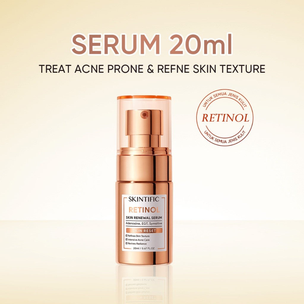 <2pcs Skincare Set>SKINTIFIC Anti-Aging Retinol Set Night Facial care Regeneration Fine Lines Wrinkles-cream,serum