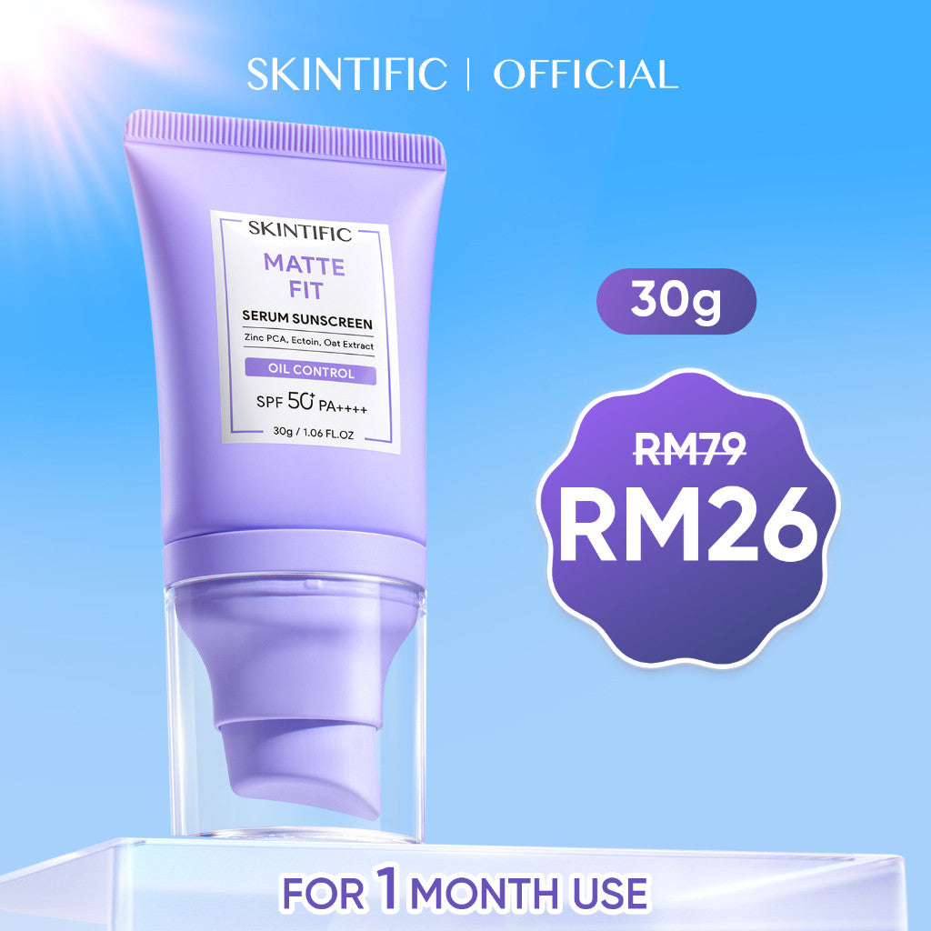 [NO.1] SKINTIFIC Matte Fit Serum Sunscreen SPF50+PA++++UV Protection Oil Control Fast-Absorbing  No White Cast