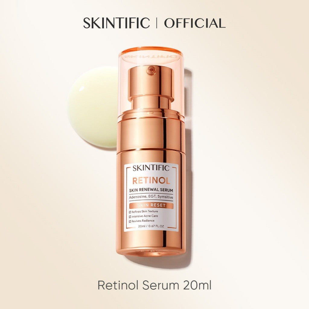 SKINTIFIC Retinol Skin Renewal Serum Anti-Aging Serum muka Face Brightening Firming  Skincare Essence Radiance Dark Spot