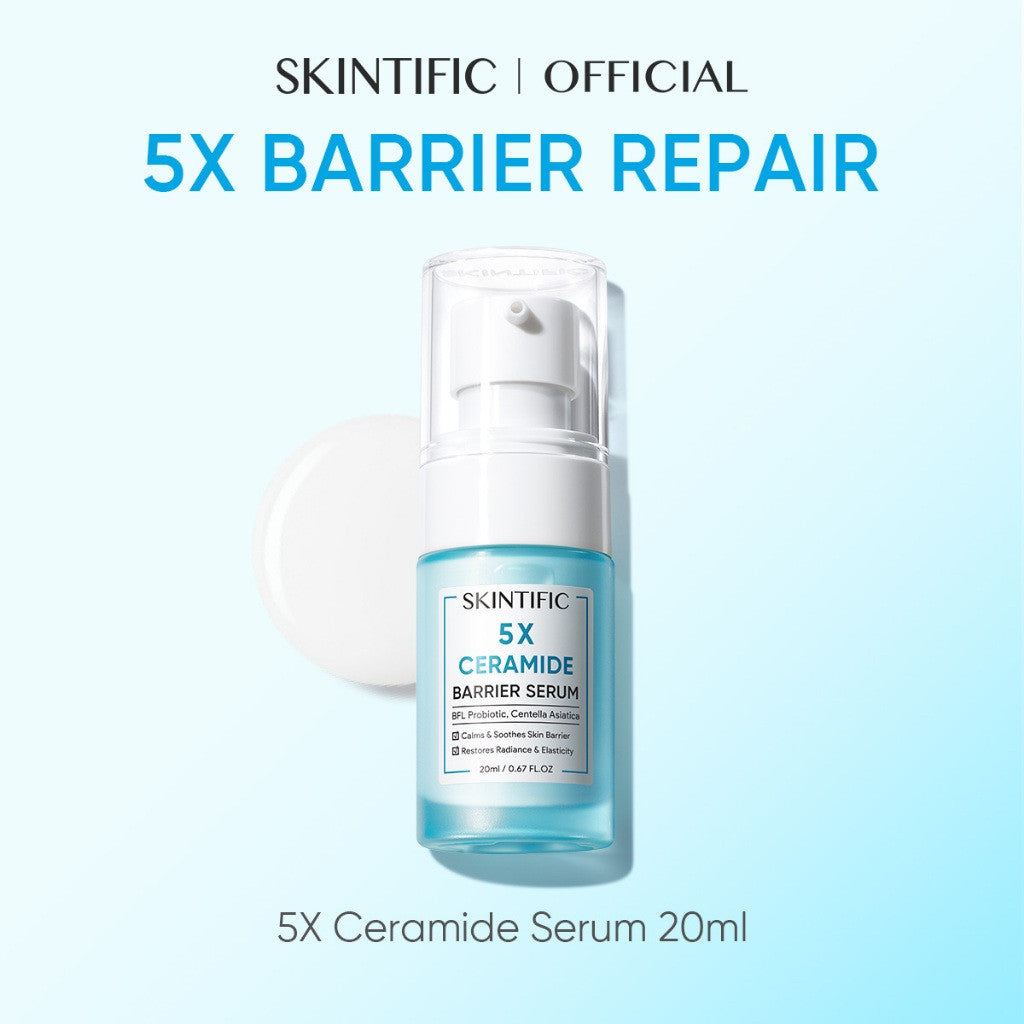 SKINTIFIC 5X Ceramide Skin Barrier Repair Serum Skincare Serum muka  Centella Essence Radiance Glowing Acne scars