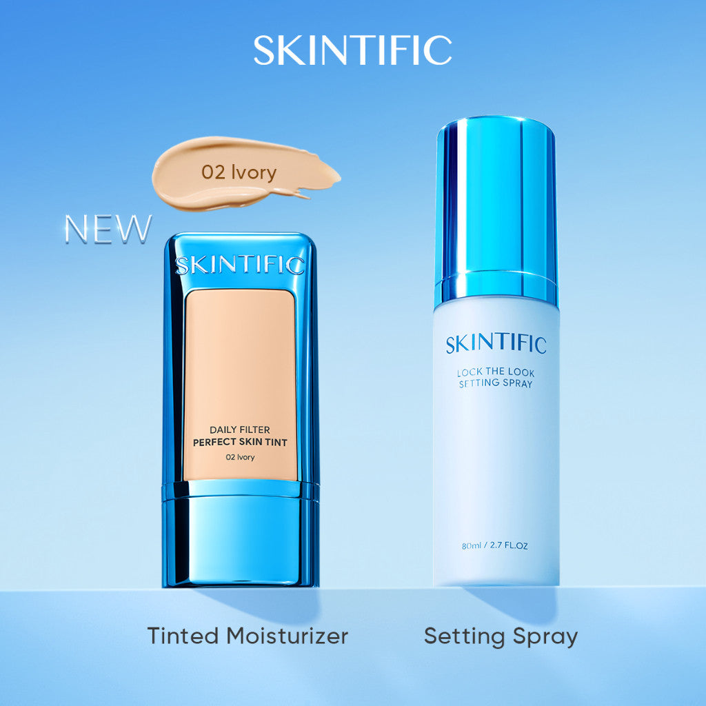 SKINTIFIC Lock The Look Setting Spray Long-Lasting Oil Control Velvet Matte Finish Face Make up Fixing Spray Waterproof