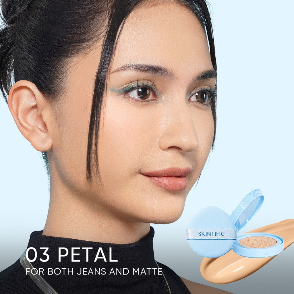 [NO.1] SKINTIFIC Perfect Stay Velvet Matte Cushion Foundation Full Coverage Long-lasting Oil Control Flawless Makeup