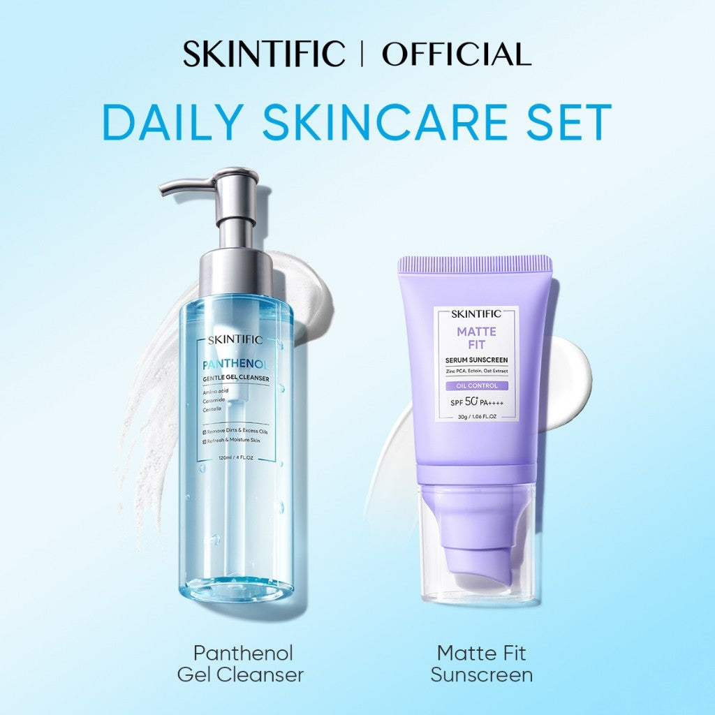 SKINTIFIC Panthenol Gel Cleanser Hydrating Moisturize Smooth Skin pencuci muka Face Wash Amino Acid Oil Control