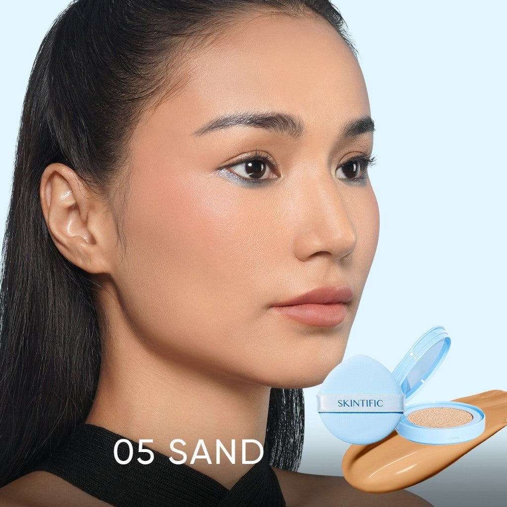 [NO.1] SKINTIFIC Perfect Stay Velvet Matte Cushion Foundation Full Coverage Long-lasting Oil Control Flawless Makeup