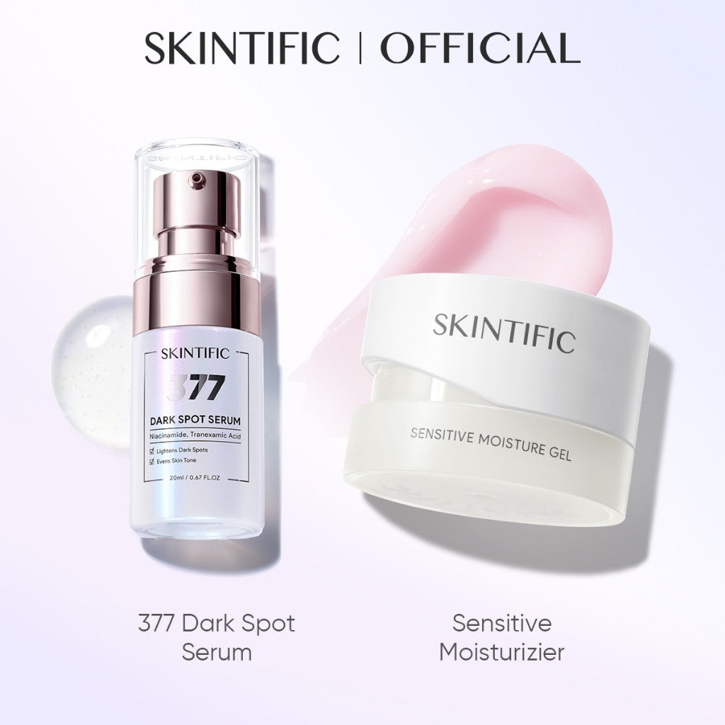 <2pcs Skincare Set>SKINTIFIC Anti Dark Spot Even Tone Radiant Skin Fade acne scars Moisturizing-377 Serum ,Facial Cream