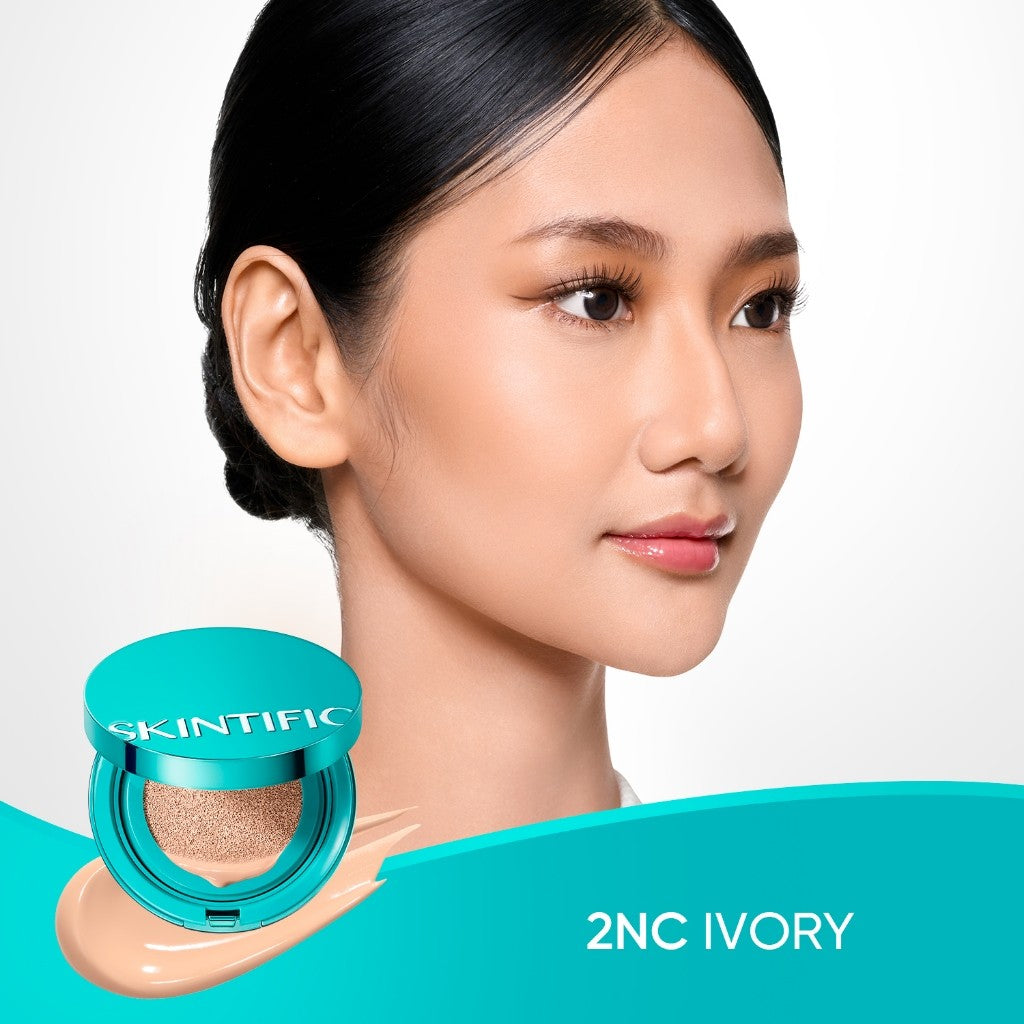 [5.21 New Launch]SKINTIFIC Perfect Stay Serum Matte Cushion Foundation SPF50 PA++++ Full Coverage Long-Lasting Makeup