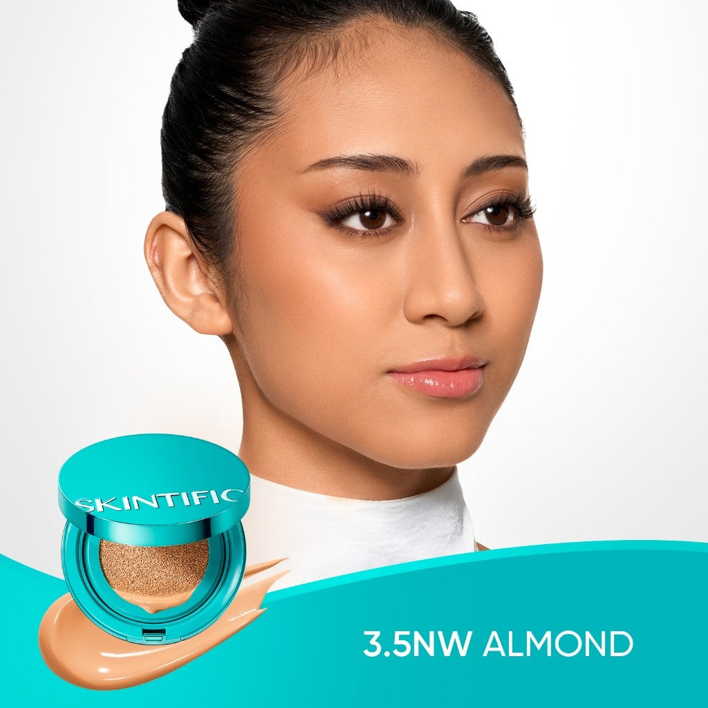 [5.21 New Launch]SKINTIFIC Perfect Stay Serum Matte Cushion Foundation SPF50 PA++++ Full Coverage Long-Lasting Makeup