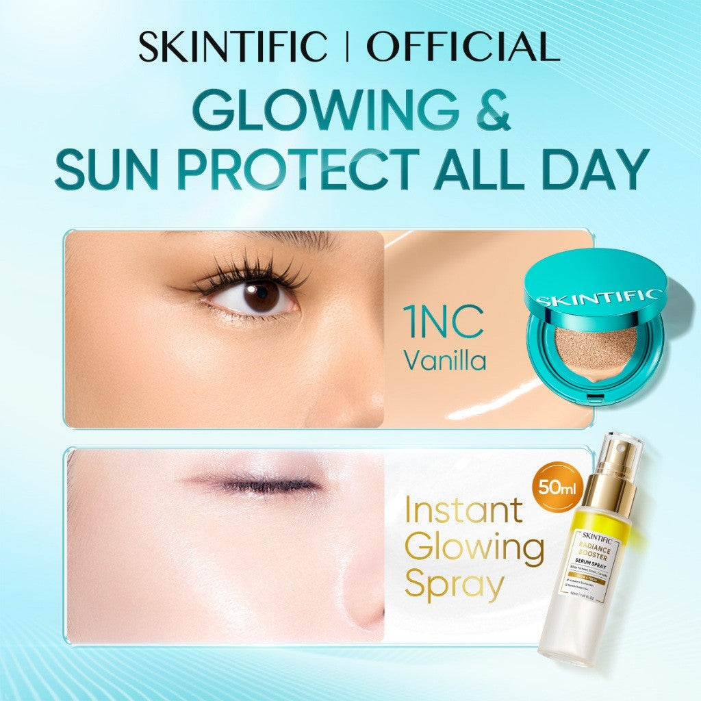 [5.21 New Launch]SKINTIFIC Perfect Stay Serum Matte Cushion Foundation SPF50 PA++++ Full Coverage Long-Lasting Makeup