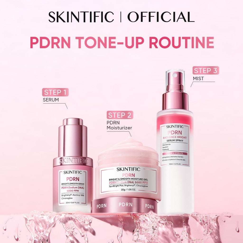 [6.5 NEW LAUNCH] SKINTIFIC PDRN 5000PPM Brightening Serum (20ml) Whitening Essence Fade Dark Spot, Anti-Aging Sensitive