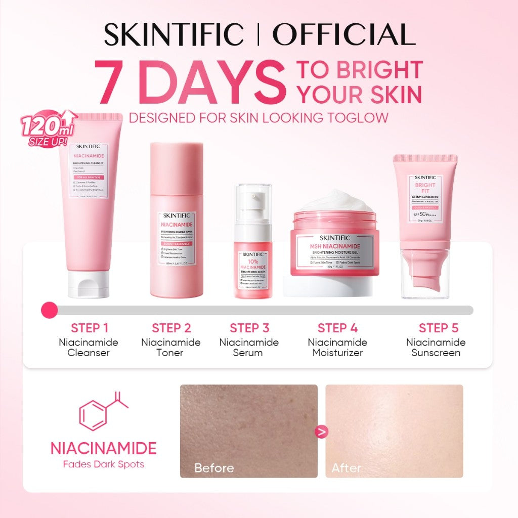 <9pcs Skincare Set>SKINTIFIC Repairing Barrier, Glowing,Fading Spots
