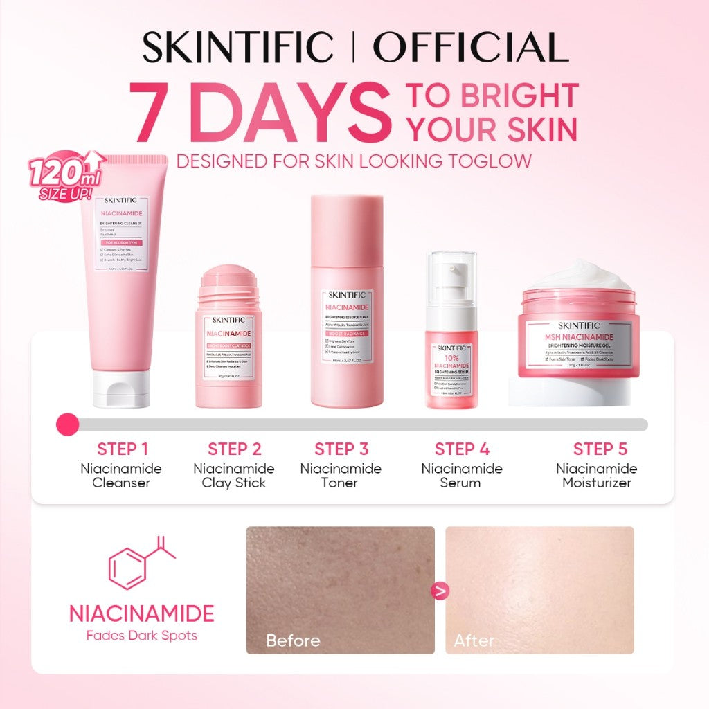 <9pcs Skincare Set>SKINTIFIC Repairing Barrier, Glowing,Fading Spots