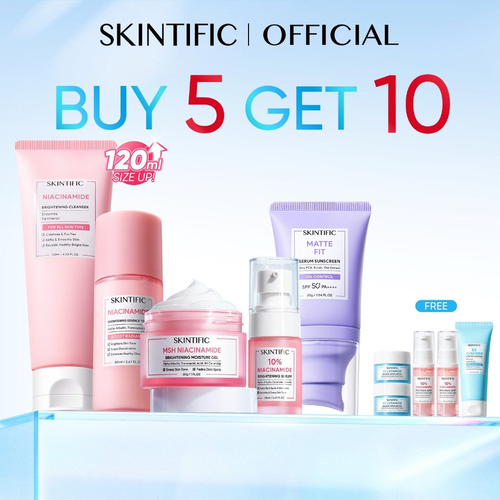 <9pcs Skincare Set>SKINTIFIC Repairing Barrier, Glowing,Fading Spots