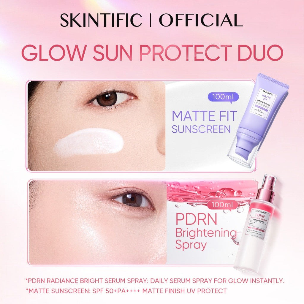 [NO.1] SKINTIFIC Matte Fit Serum Sunscreen SPF50+PA++++UV Protection Oil Control Fast-Absorbing  No White Cast