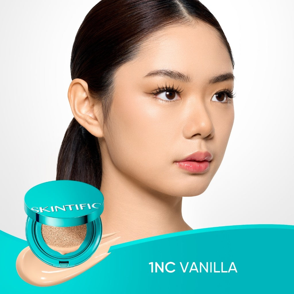 [5.21 New Launch]SKINTIFIC Perfect Stay Serum Matte Cushion Foundation SPF50 PA++++ Full Coverage Long-Lasting Makeup