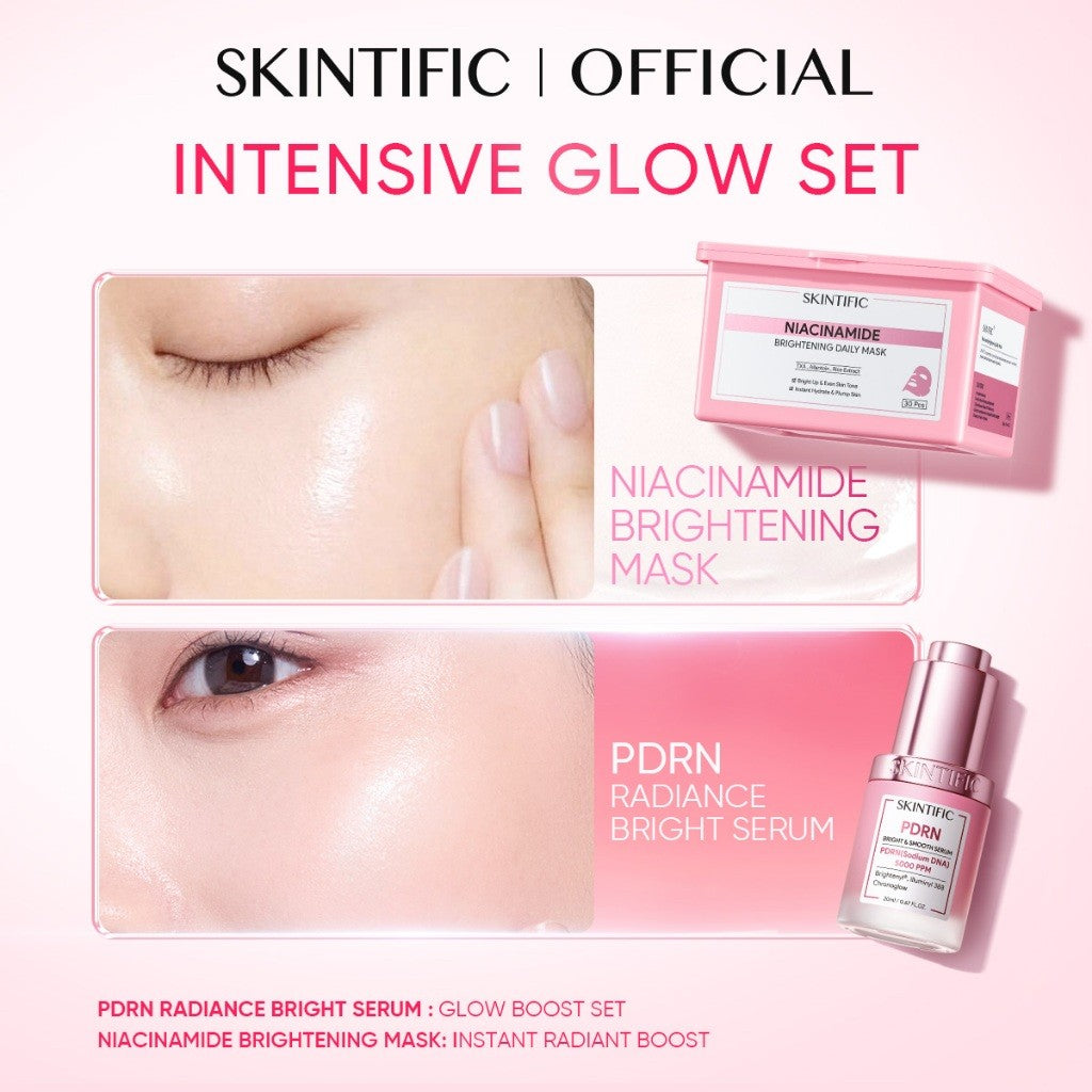 [6.5 NEW LAUNCH] SKINTIFIC PDRN 5000PPM Brightening Serum (20ml) Whitening Essence Fade Dark Spot, Anti-Aging Sensitive