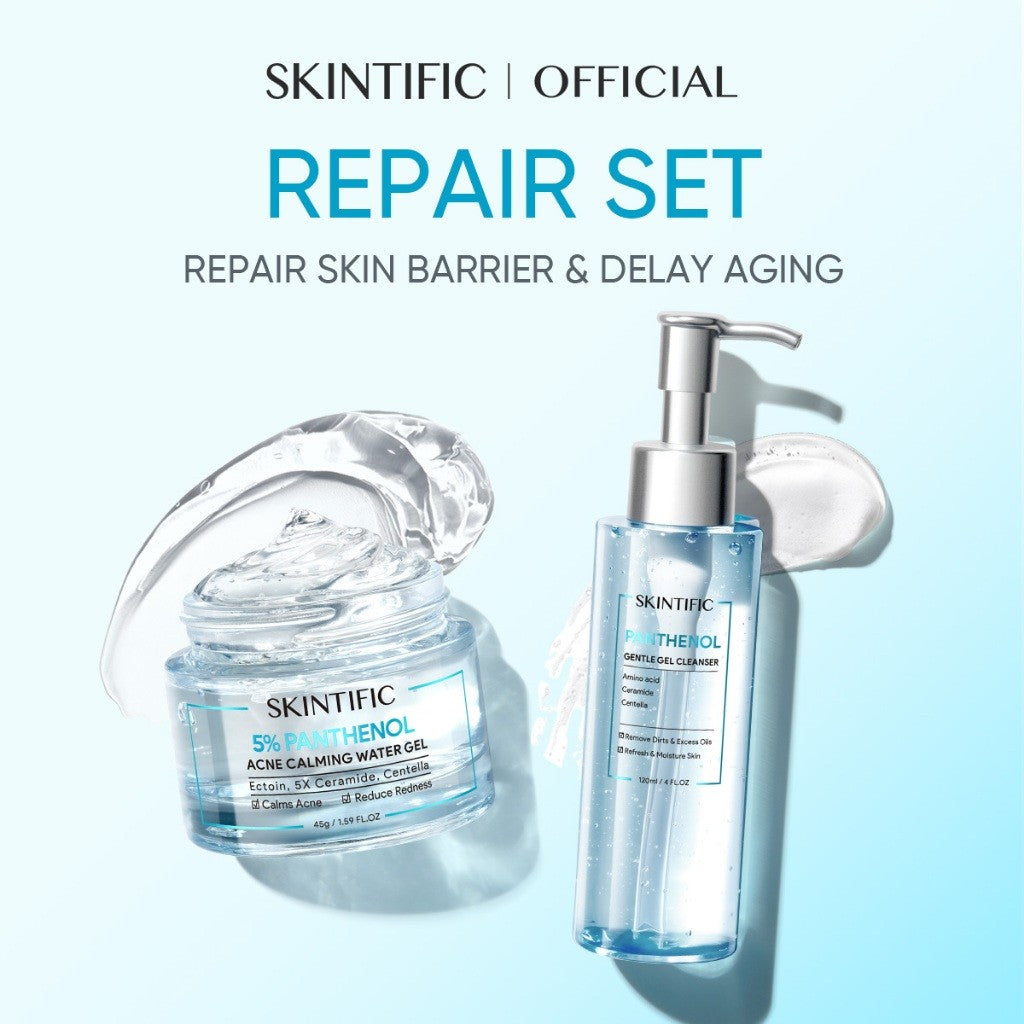 SKINTIFIC Panthenol Gel Cleanser Hydrating Moisturize Smooth Skin pencuci muka Face Wash Amino Acid Oil Control