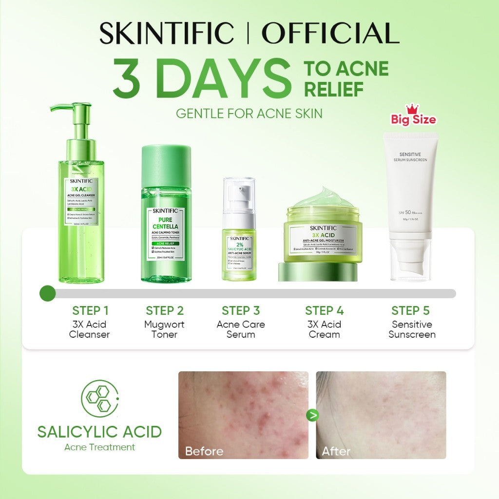 <9pcs Skincare Set>SKINTIFIC Repairing Barrier, Glowing,Fading Spots