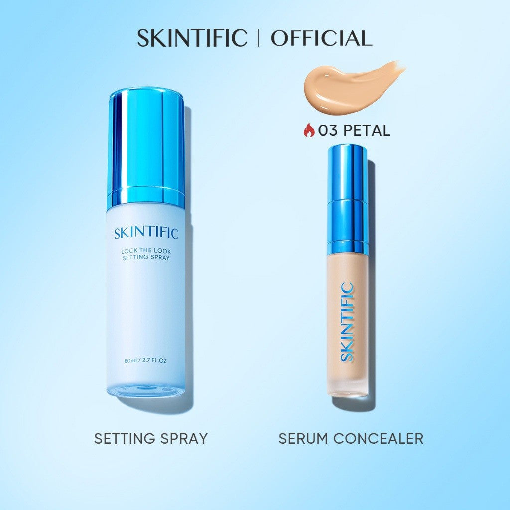 SKINTIFIC Lock The Look Setting Spray Long-Lasting Oil Control Velvet Matte Finish Face Make up Fixing Spray Waterproof