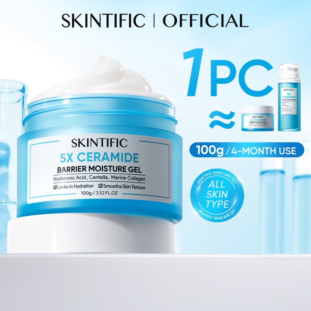 [NO.1]SKINTIFIC 5X Ceramide Barrier Repair Moisture Gel Hydrating Moisturizer Skincare Day Night Cream Centella Smooth