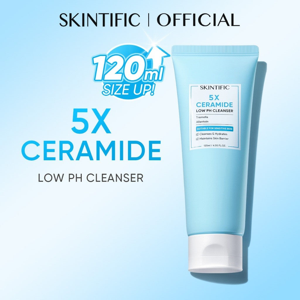 SKINTIFIC 5X Ceramide Low pH Cleanser Face Wash Pencuci Muka Oil Control Sensitive Skin oil cleanser Repair Barrier