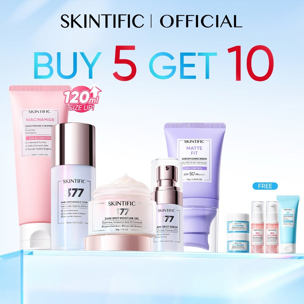 <9pcs Skincare Set>SKINTIFIC Repairing Barrier, Glowing,Fading Spots