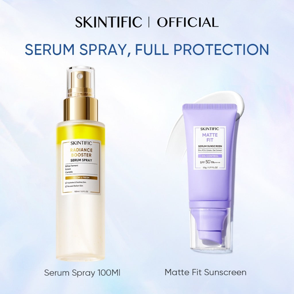 [NO.1] SKINTIFIC Matte Fit Serum Sunscreen SPF50+PA++++UV Protection Oil Control Fast-Absorbing  No White Cast