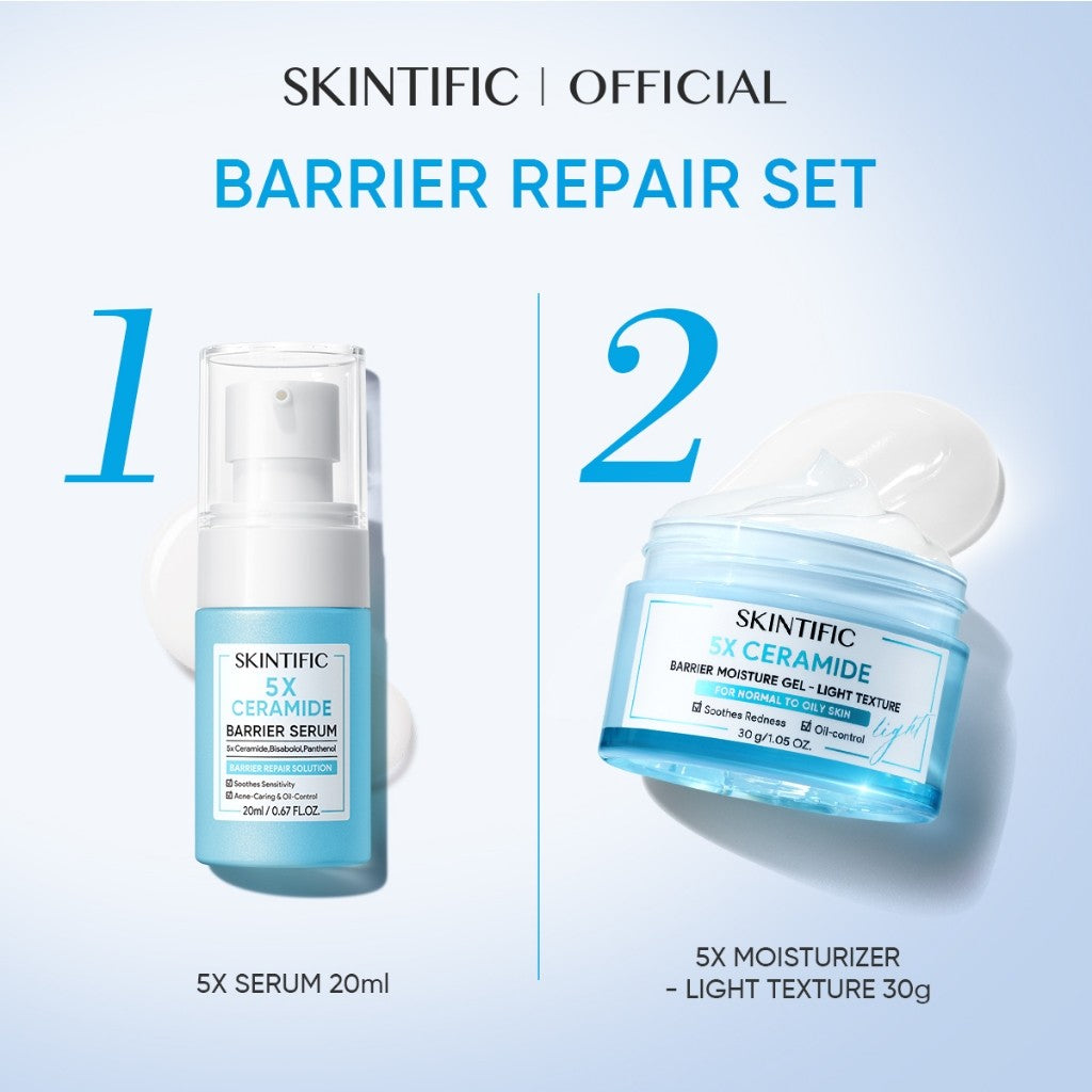 SKINTIFIC 5X Ceramide Moisture Gel Light-Texture Oil-control Moisturizer Barrier Repair Day Cream Absorb 10s Pre-makeup
