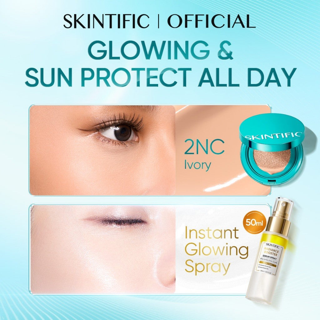 [5.21 New Launch]SKINTIFIC Perfect Stay Serum Matte Cushion Foundation SPF50 PA++++ Full Coverage Long-Lasting Makeup