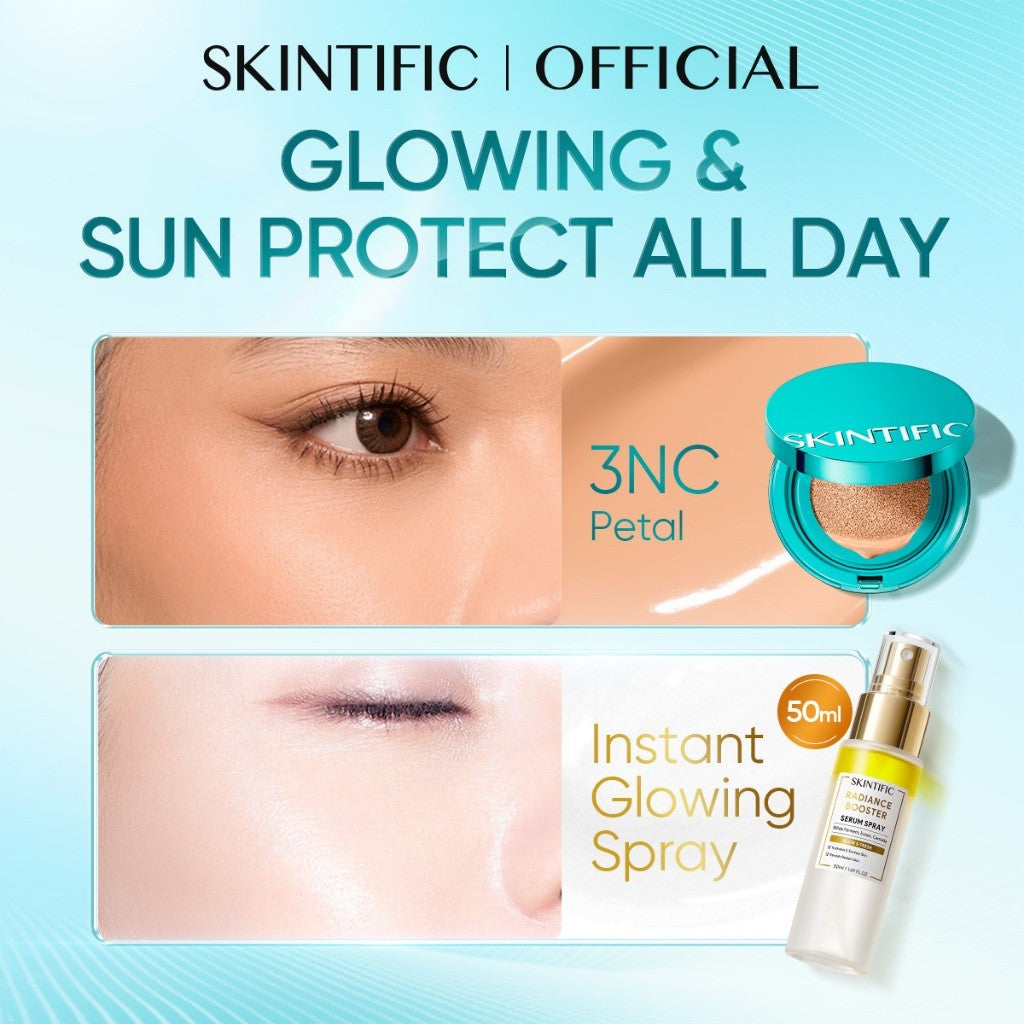 [5.21 New Launch]SKINTIFIC Perfect Stay Serum Matte Cushion Foundation SPF50 PA++++ Full Coverage Long-Lasting Makeup
