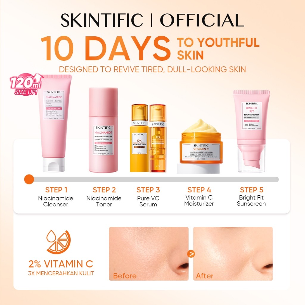 <9pcs Skincare Set>SKINTIFIC Repairing Barrier, Glowing,Fading Spots