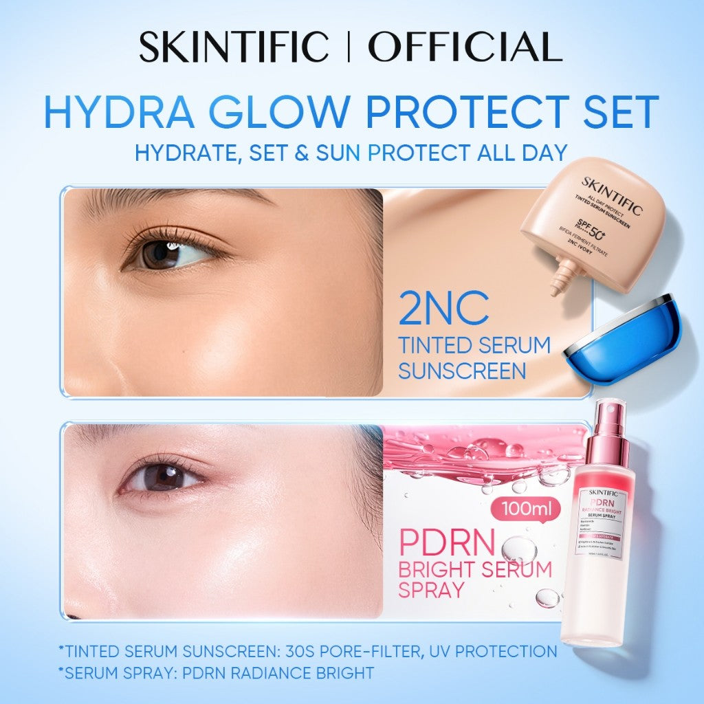 <TOP SELLER>SKINTIFIC All Day Protect 2in1 Tinted Serum Sunscreen SPF50+PA++++ Soft Glow Perfect Coverage 8H Lasting