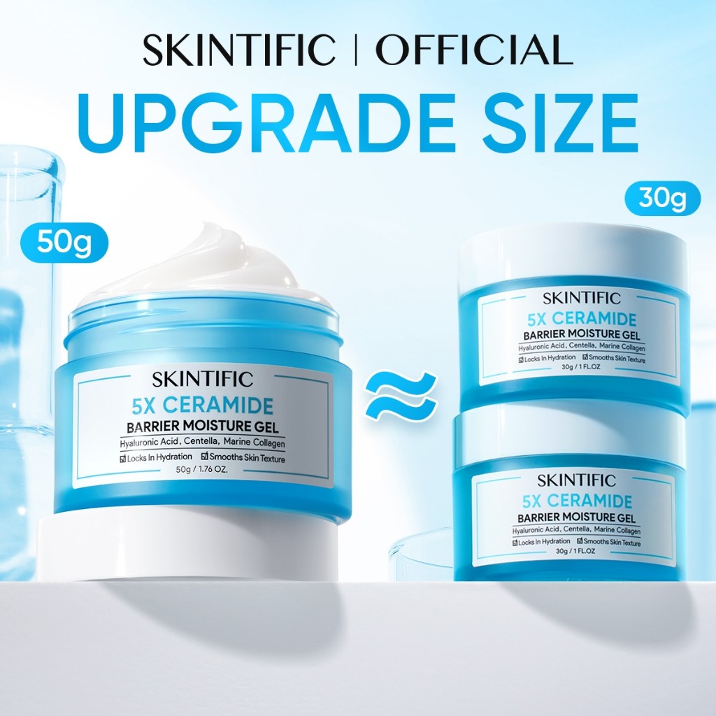 [NO.1]SKINTIFIC 5X Ceramide Barrier Repair Moisture Gel Hydrating Moisturizer Skincare Day Night Cream Centella Smooth