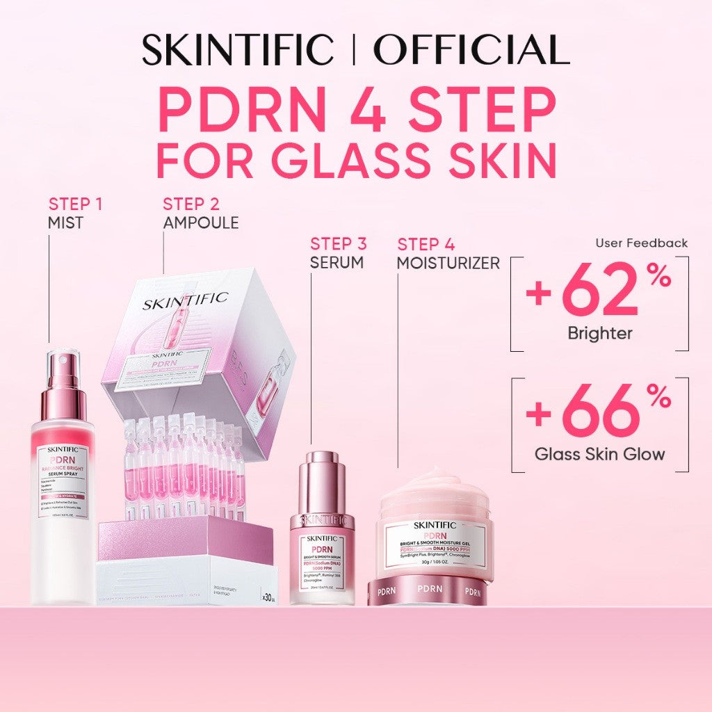 [6.5 NEW LAUNCH] SKINTIFIC PDRN 5000PPM Brightening Serum (20ml) Whitening Essence Fade Dark Spot, Anti-Aging Sensitive