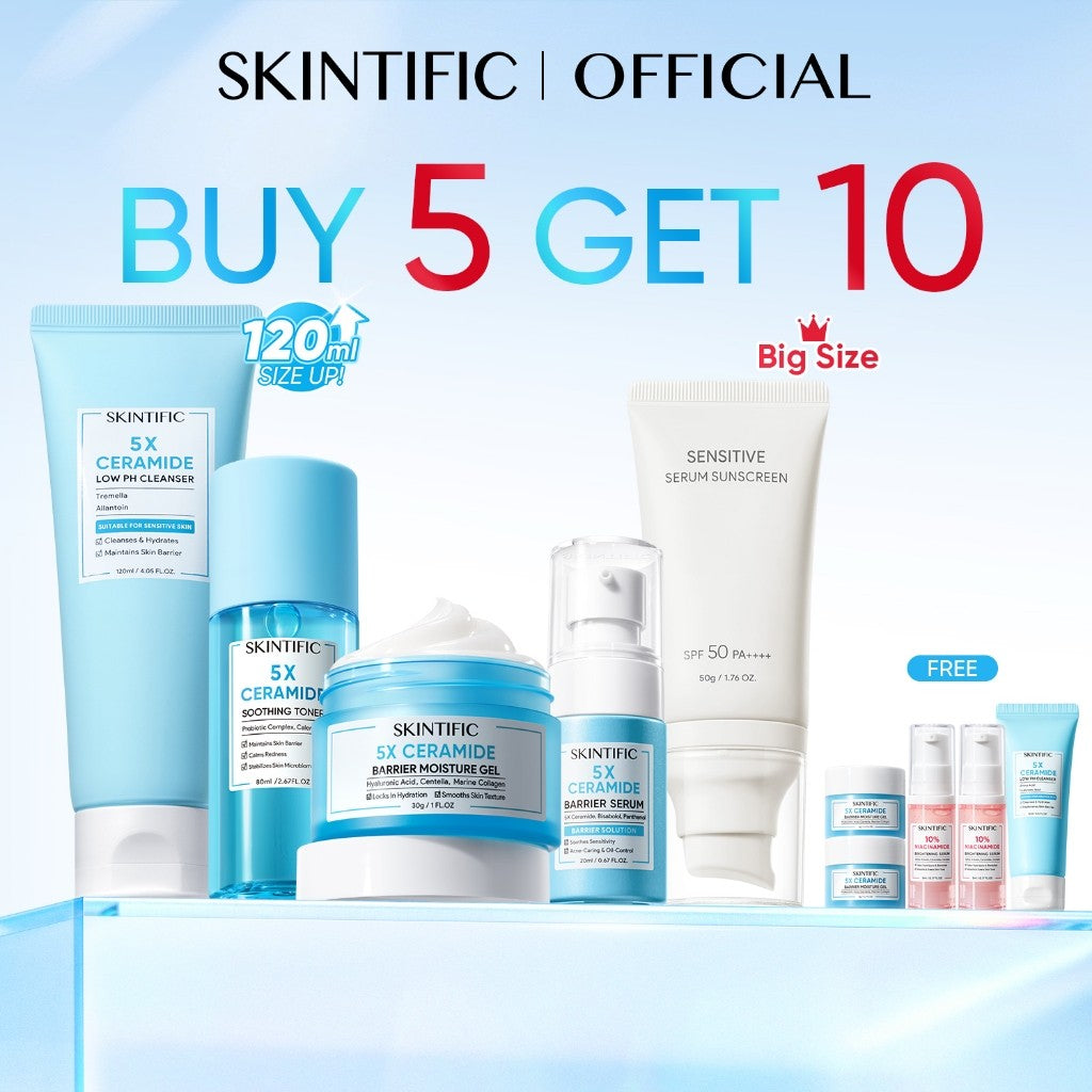<9pcs Skincare Set>SKINTIFIC Repairing Barrier, Glowing,Fading Spots