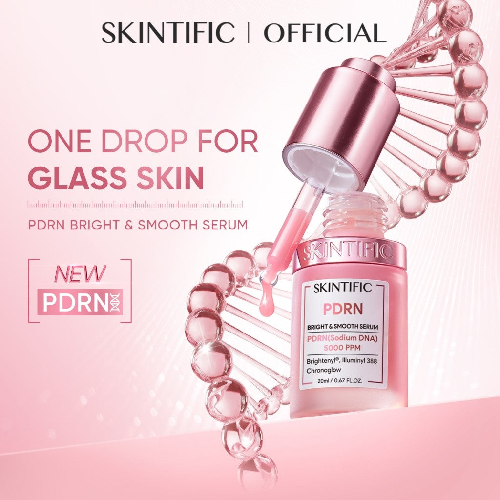 [6.5 NEW LAUNCH] SKINTIFIC PDRN 5000PPM Brightening Serum (20ml) Whitening Essence Fade Dark Spot, Anti-Aging Sensitive