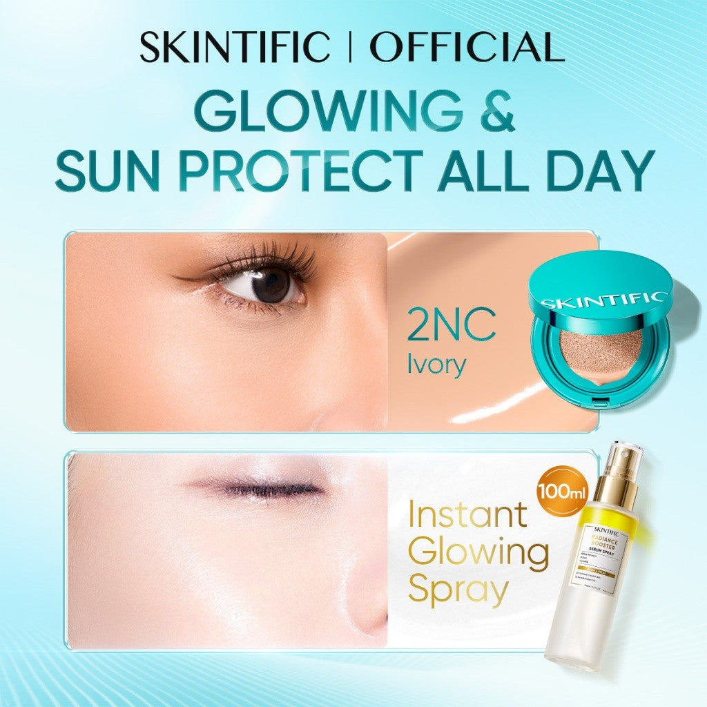 [5.21 New Launch]SKINTIFIC Perfect Stay Serum Matte Cushion Foundation SPF50 PA++++ Full Coverage Long-Lasting Makeup
