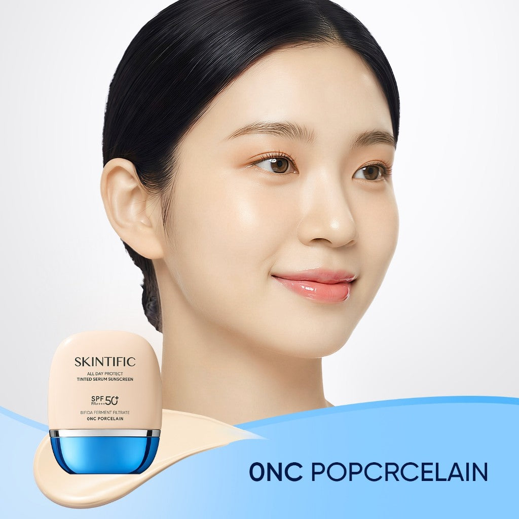 <TOP SELLER>SKINTIFIC All Day Protect 2in1 Tinted Serum Sunscreen SPF50+PA++++ Soft Glow Perfect Coverage 8H Lasting