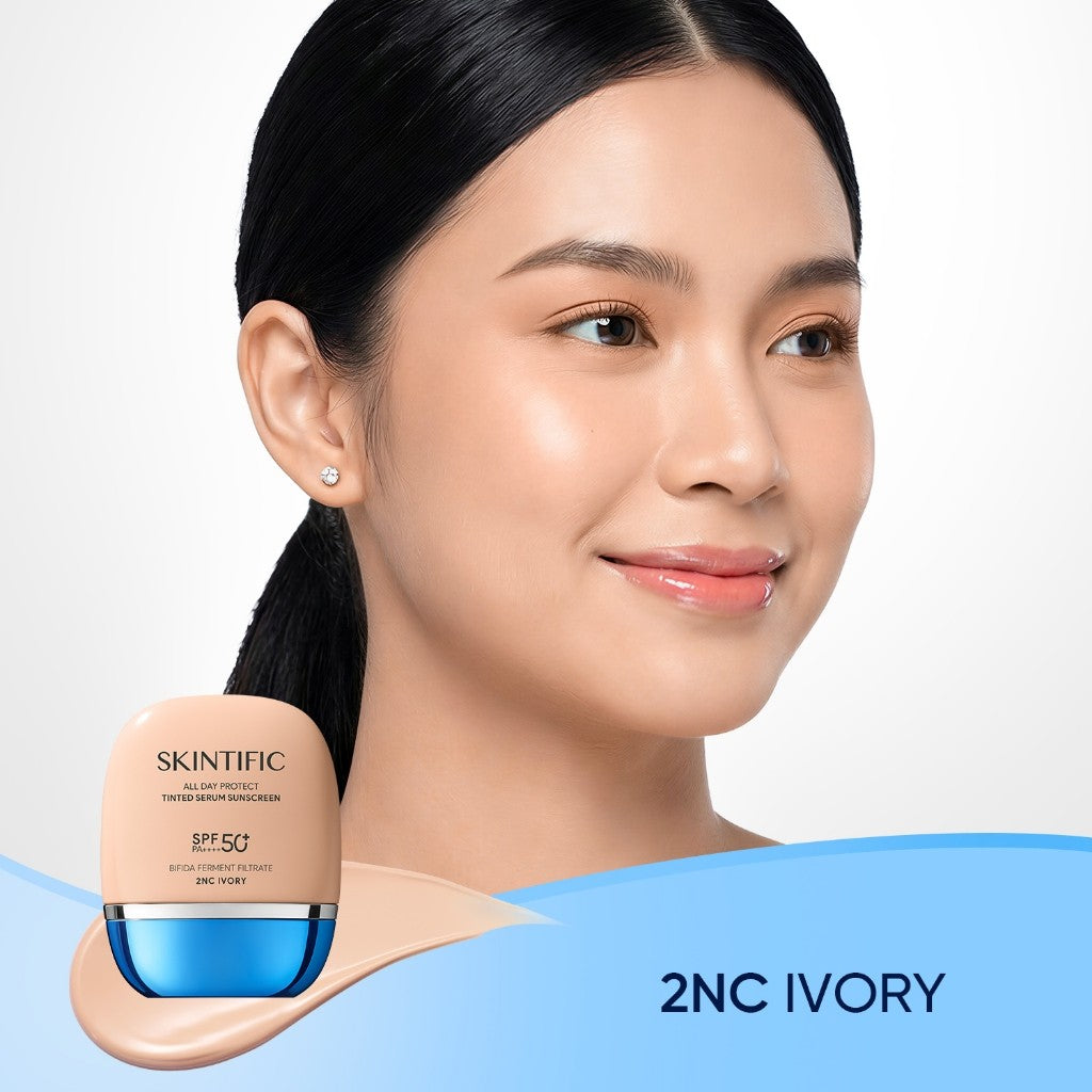 <TOP SELLER>SKINTIFIC All Day Protect 2in1 Tinted Serum Sunscreen SPF50+PA++++ Soft Glow Perfect Coverage 8H Lasting
