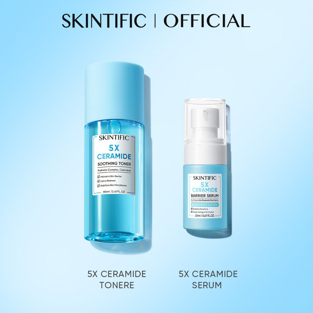 SKINTIFIC 5X Ceramide Soothing Skin Barrier Repair Toner hydrating toner simple toner skincare 80ml