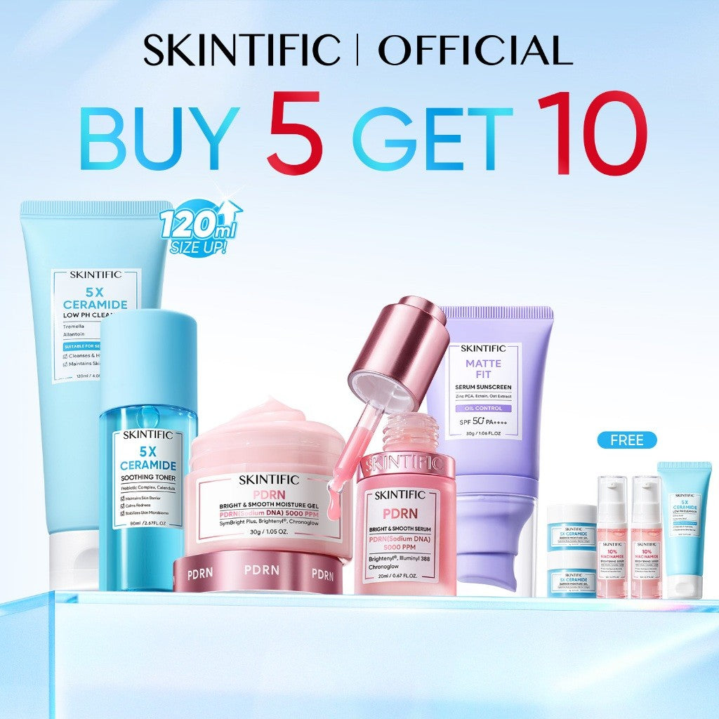 <9pcs Skincare Set>SKINTIFIC Repairing Barrier, Glowing,Fading Spots