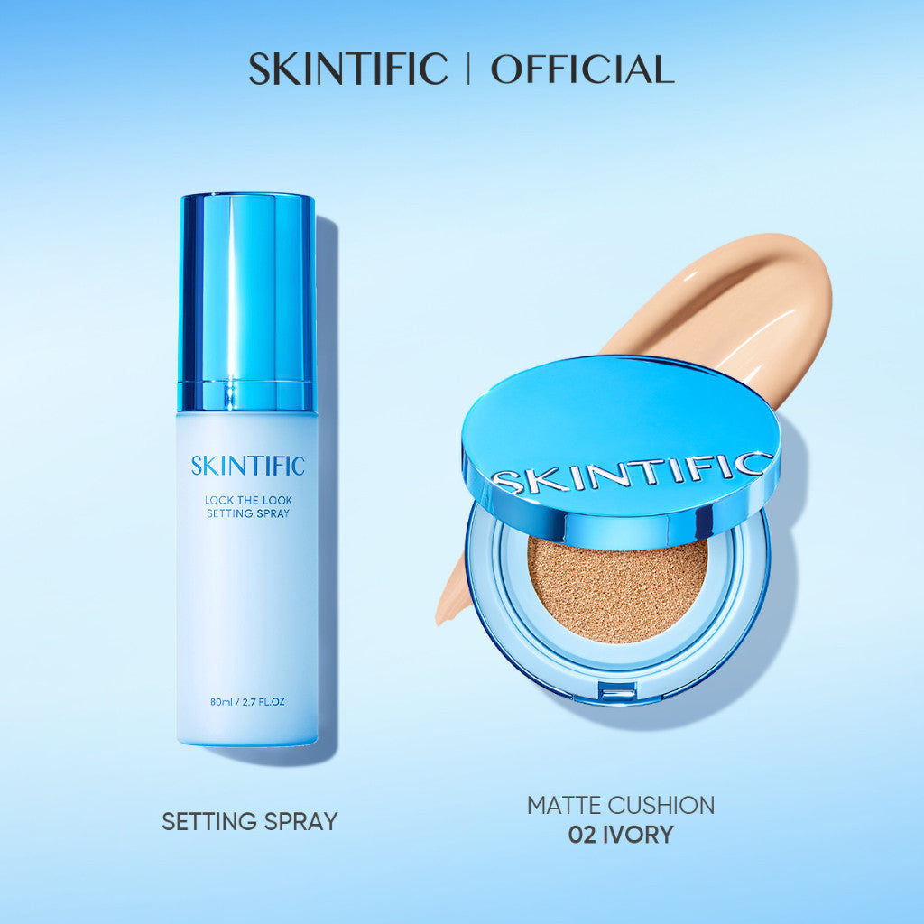 SKINTIFIC Lock The Look Setting Spray Long-Lasting Oil Control Velvet Matte Finish Face Make up Fixing Spray Waterproof